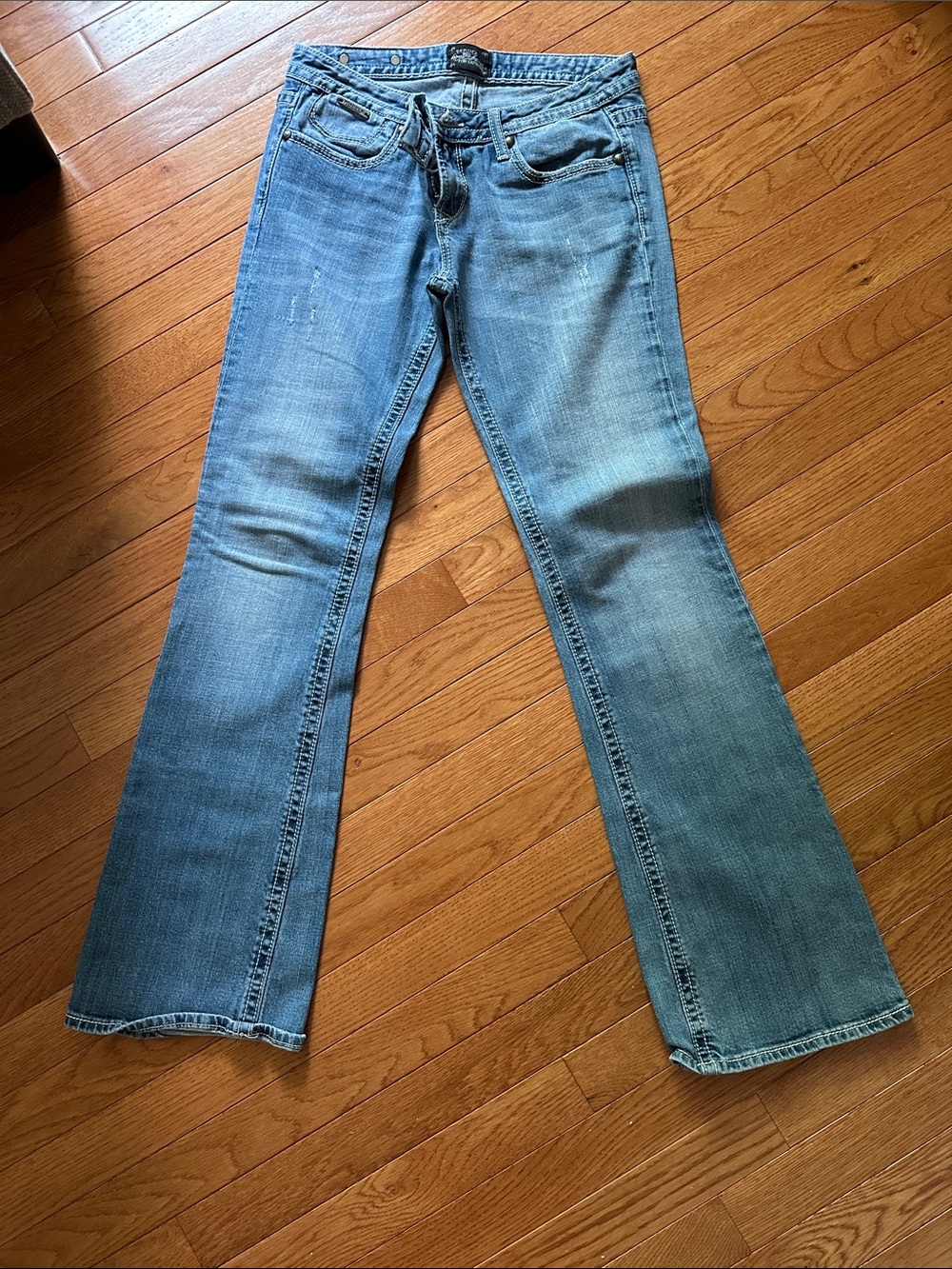 Express Light Blue Flare Jeans